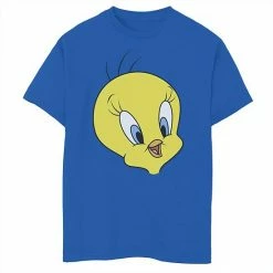 Licensed Character Boys 8-20 Looney Tunes Tweety Bird Big Face Graphic Tee Royal -Licensed Character Shop unnamed file 44063