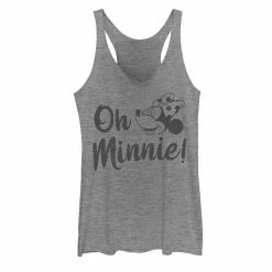 Licensed Character Disney's Mickey Mouse And Friends "Oh Minnie!" Juniors' Racerback Tank Top