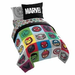 Licensed Character Avengers Pop Comforter Set With Shams