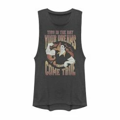 Licensed Character Disney's Villains Gaston The Day Your Dreams Come True Tank Top Charcoal -Licensed Character Shop unnamed file 44125