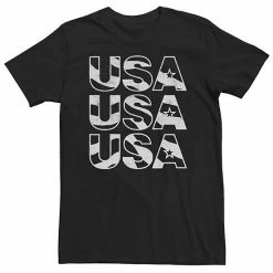 Licensed Character Big & Tall Americana USA Triplet Stars And Stripes Tee