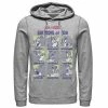 Licensed Character Mens Tom And Jerry The Many Emotions Of Tom Portrait Panels Hoodie -Licensed Character Shop unnamed file 44229