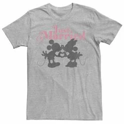 Licensed Character Disney's Mickey & Minnie Just Married Juniors' Boyfriend Tee White -Licensed Character Shop unnamed file 44248