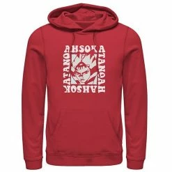Licensed Character Men's Star Wars Ahsoka Groovy Box Poster Hoodie Red -Licensed Character Shop unnamed file 44256