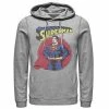 Licensed Character Men's DC Comics Superman Vintage Circle Portrait Logo Hoodie -Licensed Character Shop unnamed file 44303