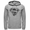 Licensed Character Men's DC Comics Superman Spray Paint Stencil Logo Hoodie -Licensed Character Shop unnamed file 44304