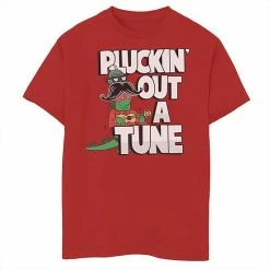 Licensed Character Boys 8-20 Cartoon Network Uncle Grandpa Mr. Gus Pluckin' A Tune Graphic Tee Red