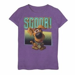Licensed Character Girls 7-16 Scoob 2020 Puppers Poster Graphic Tee Black