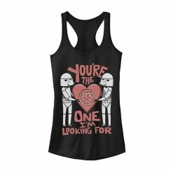 Licensed Character Juniors' Star Wars Valentines The One I'm Looking For Tank Top Black -Licensed Character Shop unnamed file 44351