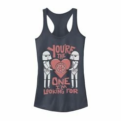 Licensed Character Juniors' Star Wars Valentines The One I'm Looking For Tank Top Black -Licensed Character Shop unnamed file 44352