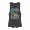 Licensed Character Juniors' Disney / Pixar Toy Story 95 Retro Distressed Colorful Muscle Tank Charcoal -Licensed Character Shop unnamed file 44369