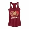 Licensed Character Juniors' Marvel Iron Man Invincible Heart Valentine's Tank Top -Licensed Character Shop unnamed file 44389
