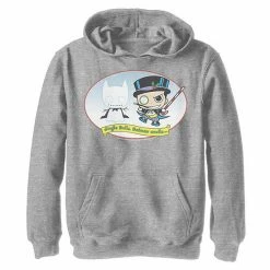 Licensed Character Boys 8-20 DC Comics The Penguin Jingle Bells Batman Smells Christmas Graphic Fleece Hoodie Black -Licensed Character Shop unnamed file 44397