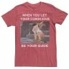 Licensed Character Men's Disney Pinocchio When You Let Your Conscious Be Your Guide Tee Red Heather -Licensed Character Shop unnamed file 44402