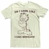 Licensed Character Men's Garfield Mondays Cold Text Tee -Licensed Character Shop unnamed file 44412