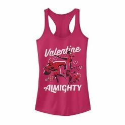 Licensed Character Juniors' Disney Pixar Incredibles Family Valentine Almighty Tank Raspberry 7 Licensed Character Juniors' Disney Pixar Incredibles Family Valentine Almighty Tank Raspberry -Licensed Character Shop unnamed file 44441