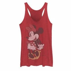 Licensed Character Juniors' Disney Mickey Classic Vintage Minnie Tank Red Heather -Licensed Character Shop unnamed file 44463