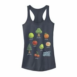 Licensed Character Juniors' Animal Crossing New Horizons Fruit And Trees Tank Top Royal Heather -Licensed Character Shop unnamed file 44530