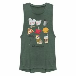 Licensed Character Juniors' Gilmore Girls Icons Muscle Tank Pine Heather -Licensed Character Shop unnamed file 44546
