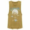 Licensed Character Disney's Cinderella Juniors' Castle Muscle Tank Gold Heather -Licensed Character Shop unnamed file 44563