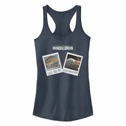 Licensed Character Juniors' Star Wars The Mandalorian The Child Photo Memories Tank Indigo -Licensed Character Shop unnamed file 44589