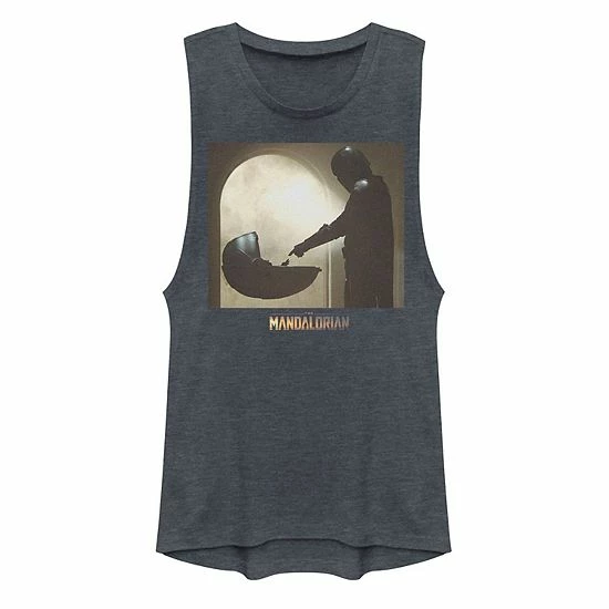 Licensed Character Juniors' Star Wars The Mandalorian The Child Aka Baby Yoda The Scene Muscle Tank Charcoal 3 Licensed Character Juniors' Star Wars The Mandalorian The Child Aka Baby Yoda The Scene Muscle Tank Charcoal