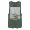 Licensed Character Juniors' Star Wars The Mandalorian The Child Aka Baby Yoda "Good Side" Muscle Tank Pine Heather 1 Licensed Character Juniors' Star Wars The Mandalorian The Child Aka Baby Yoda "Good Side" Muscle Tank Pine Heather -Licensed Character Shop unnamed file 44623