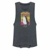 Licensed Character Juniors' Star Wars Retro Porg Big Muscle Tank Top Denim Heather -Licensed Character Shop unnamed file 44635