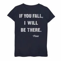 Licensed Character Girls 7-16 If You Fall I Will Be There Graphic Tee Purple Heather
