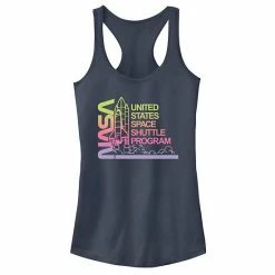 Licensed Character Juniors' NASA Gradient Space Program Logo Tank Top Indigo -Licensed Character Shop unnamed file 44661