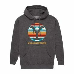 Licensed Character Men's Yellowstone Western Blanket Hoodie Grey -Licensed Character Shop unnamed file 4469