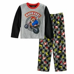 Licensed Character Boys 4-10 Nintendo Mario Kart Top & Bottoms Pajama Set