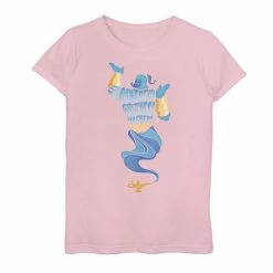 Licensed Character Disney's Aladdin Girls 6-16 Powerful Genie Top White -Licensed Character Shop unnamed file 44707