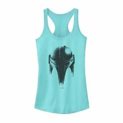 Licensed Character Juniors' Star Wars The Mandalorian Metallic Helmet Tank Charcoal -Licensed Character Shop unnamed file 44711