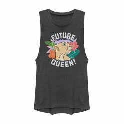 Licensed Character Juniors' Disney's Lion King Nala Future Queen Muscle Tank Pine Heather -Licensed Character Shop unnamed file 44724