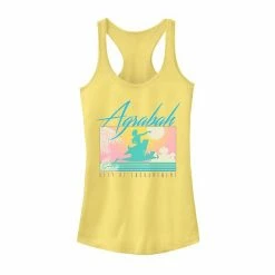 Licensed Character Juniors' Disney's Aladdin Agrabah Enchanted City Tank Top Banana -Licensed Character Shop unnamed file 44731