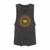 Licensed Character Juniors' Disney's Aladdin Genie Lamp Geometric Henna Pattern Muscle Tank Top Pine Heather -Licensed Character Shop unnamed file 44732