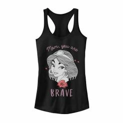 Licensed Character Juniors' Disney's Aladdin Jasmine Portrait "Mom, You Are Brave" Tank Top Indigo -Licensed Character Shop unnamed file 44739