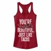 Licensed Character Juniors' Marvel Deadpool Beauty Like Tacos Tank Top -Licensed Character Shop unnamed file 44774