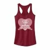 Licensed Character Juniors' E.T. Valentines Pink Heart Banner Be Good Tank Top -Licensed Character Shop unnamed file 44882