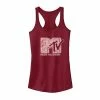 Licensed Character Juniors' MTV Pink Rose Petal Logo Tank Top -Licensed Character Shop unnamed file 44883