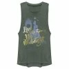 Licensed Character Juniors' Disney Cinderella Silhouette Live Like There's No Midnight Muscle Tank Top Charcoal -Licensed Character Shop unnamed file 44906