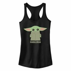 Licensed Character Juniors' Star Wars The Mandalorian The Child Aka Baby Yoda Hidden Face Portrait Tank Top Indigo -Licensed Character Shop unnamed file 44922