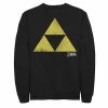 Licensed Character Men's Nintendo Legend Of Zelda Classic Iconic Triforce Sweatshirt Black -Licensed Character Shop unnamed file 44929