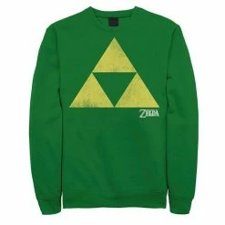 Licensed Character Men's Nintendo Legend Of Zelda Classic Iconic Triforce Sweatshirt Black -Licensed Character Shop unnamed file 44931
