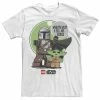Licensed Character Men's Lego Star Wars Wherever I Go He Goes Mandalorian And Grogu Tee -Licensed Character Shop unnamed file 44945