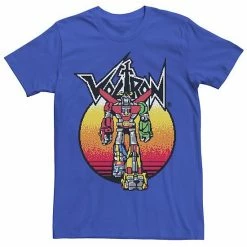 Licensed Character Men's Voltron: Defender Of The Universe Retro Gradient Portrait Graphic Tee