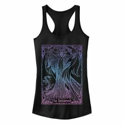 Licensed Character Disney's Sleeping Beauty Maleficent Juniors' Tarot Graphic Tank Indigo -Licensed Character Shop unnamed file 44998