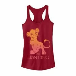Licensed Character Juniors' Disney's Lion King Young Simba Gradient Tank Indigo