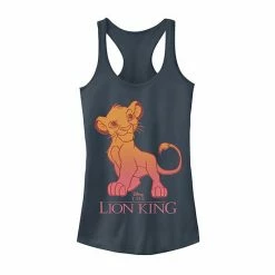 Licensed Character Juniors' Disney's Lion King Young Simba Gradient Tank Indigo -Licensed Character Shop unnamed file 45012